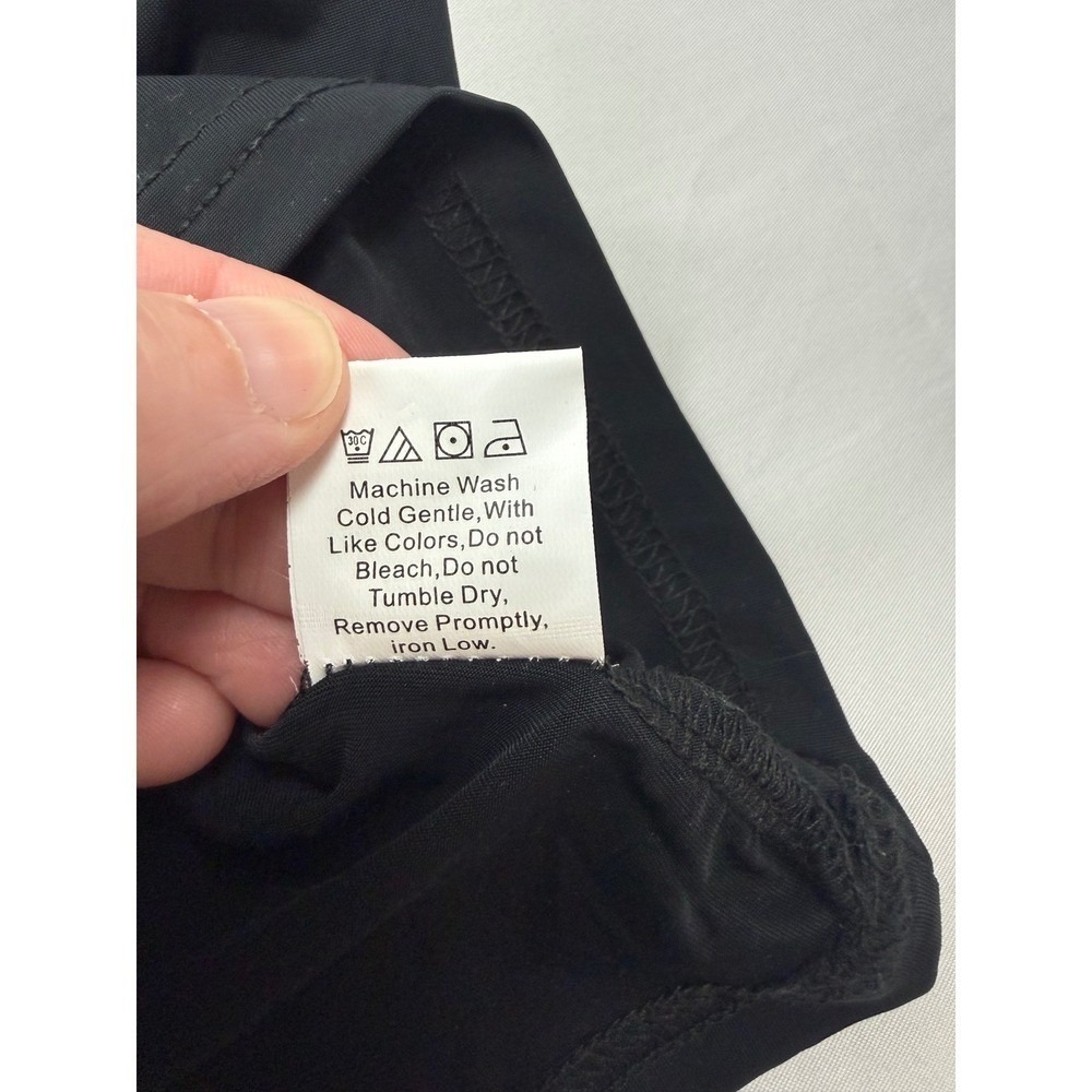 Princess Polly US 2 XXS Black Double‎ Zip Sleeveless Stretch Tank Top - Picture 6 of 7